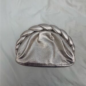 Loeffler Randall Silver Metallic Clutch